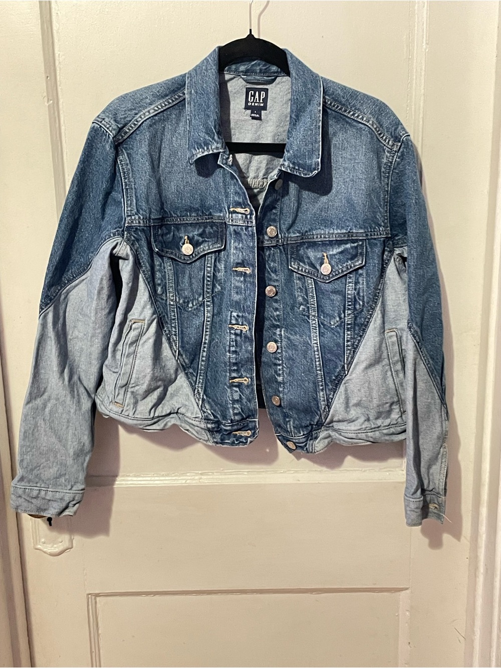 GAP Two-Tone Blue Denim Jacket